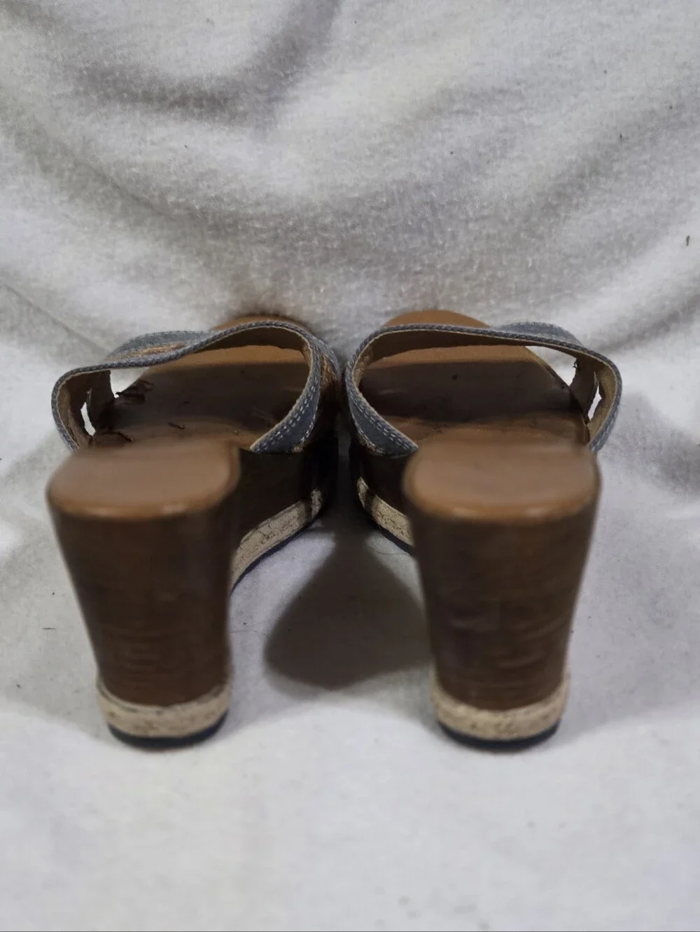 Italian Shoemakers Slide On Jean Wedges Size 8.5